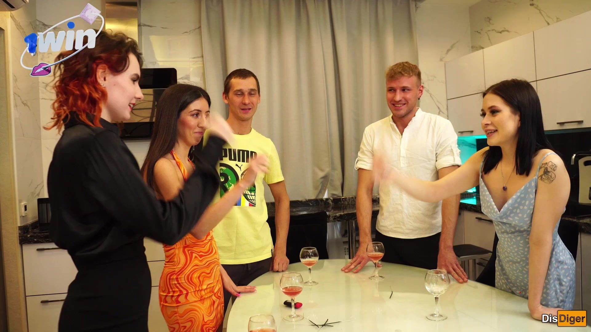 Scorching New Year Orgy with real swingers having gang fucky-fucky and doggystyl