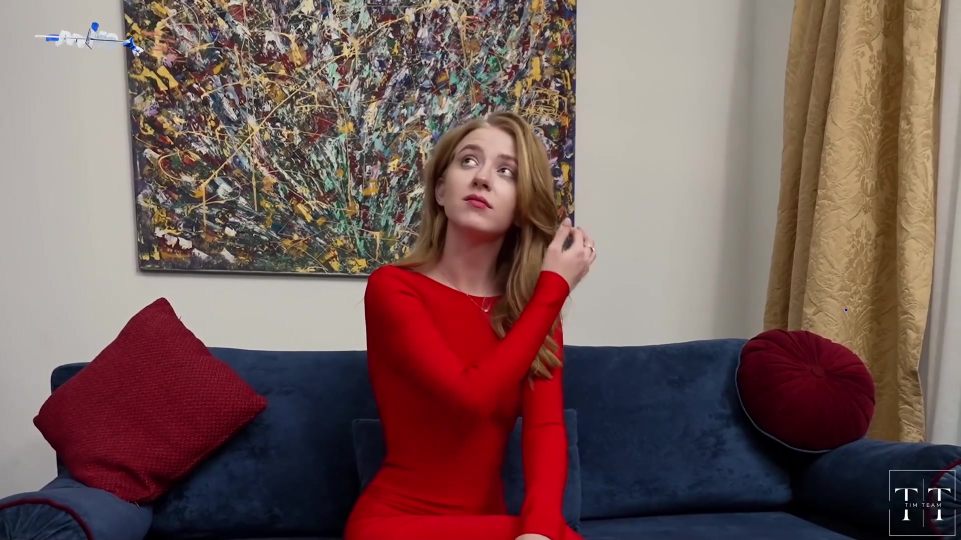 Rough fuck-a-thon in hard-core porn movie after strong audition interview - red-