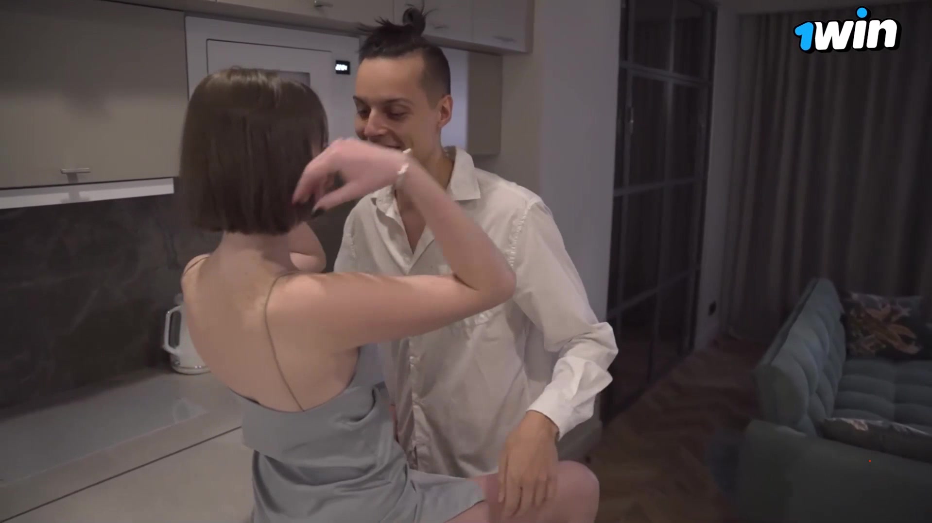 Real couple homemade, 18 year old super-cute woman with inborn titties and ideal