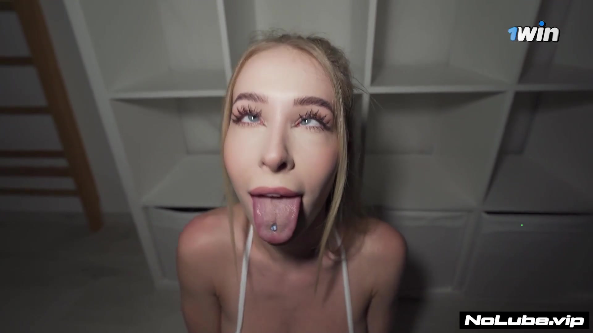 Seducing her neighbor with extraordinary XXX porn. Blonde teenager with ideal bo
