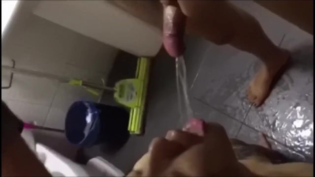 Asian Ladyboy pissing and fucking a fuck boy faggot fuck